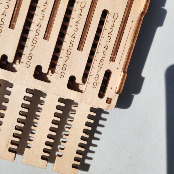 UGEARS STEM Lab 3D Addition Subtraction Math Fidget Toy Calculator Wooden Ukrain - Picture 3 of 11